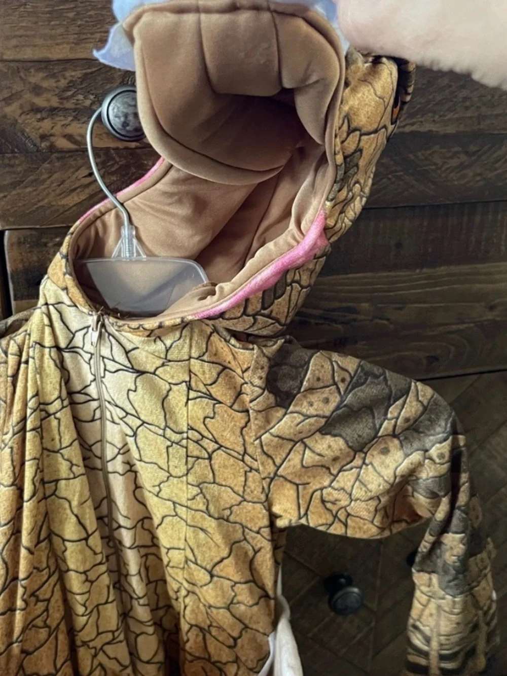 HalloweenCostumes.com Baby Dinosaur Costume 12-18M Brown T-Rex Hood Tail